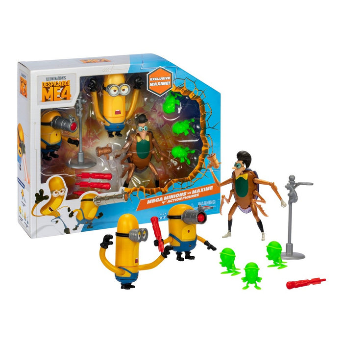Despicable Me 4 Mega Minions vs Maxime Action Figure Set