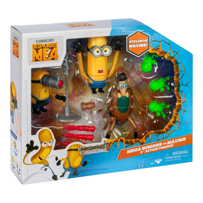 Despicable Me 4 Mega Minions vs Maxime Action Figure Set