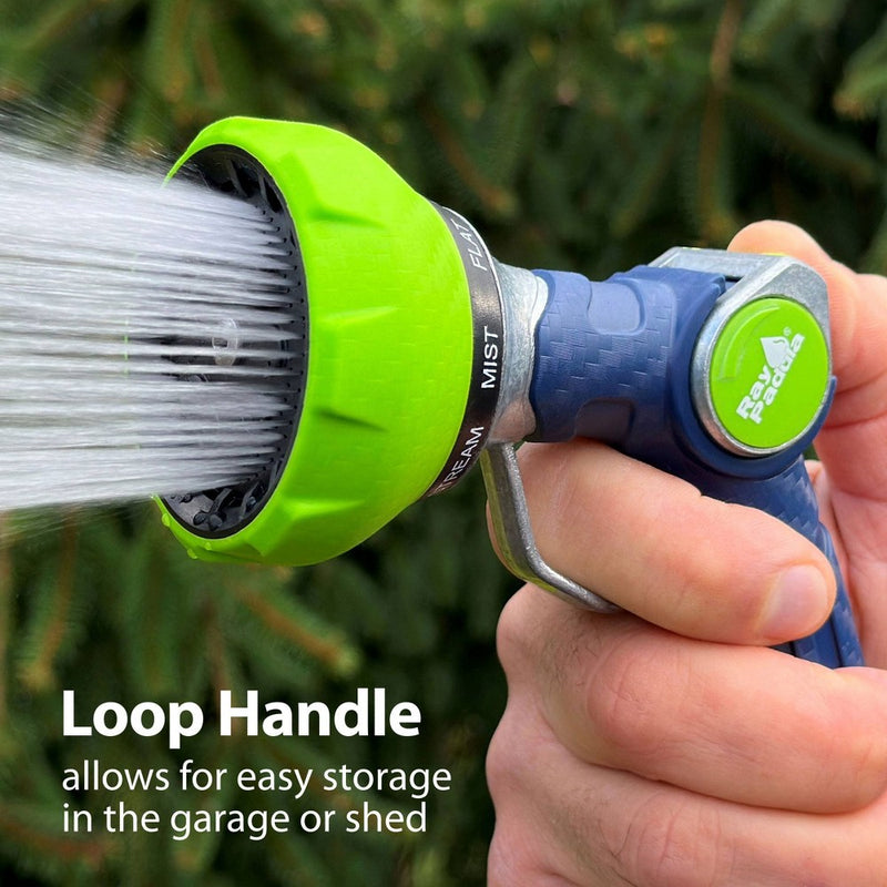 Ray Padula Metal Thumb Control 8-Pat Nozzle with Loop: EZGrip, Leakproof & Weatherproof