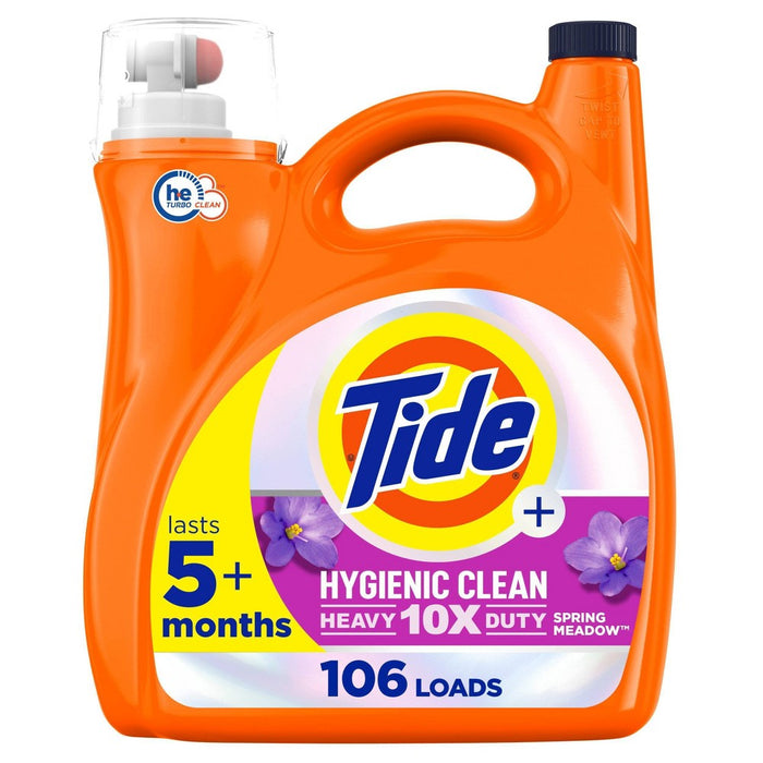 Tide Spring Meadow Hygienic Clean High Efficiency Heavy Duty Laundry Detergent Liquid Soap - 149 fl oz