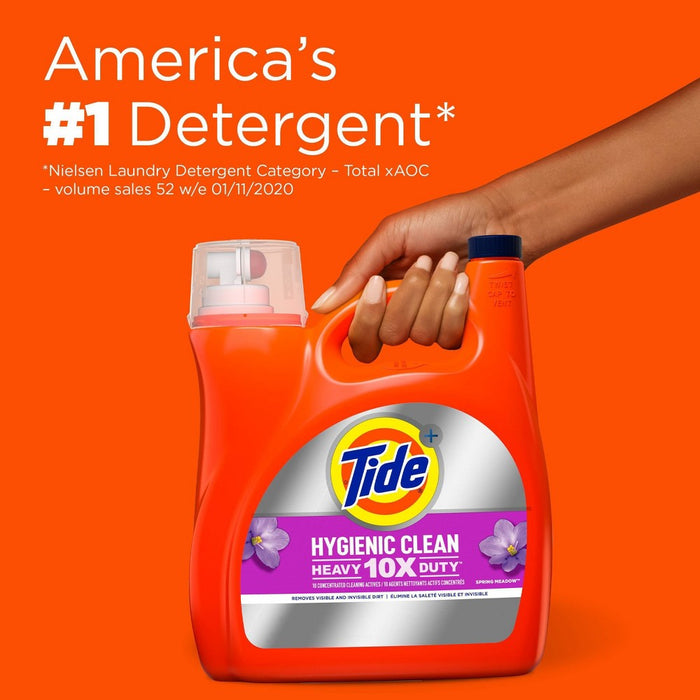 Tide Spring Meadow Hygienic Clean High Efficiency Heavy Duty Laundry Detergent Liquid Soap - 149 fl oz