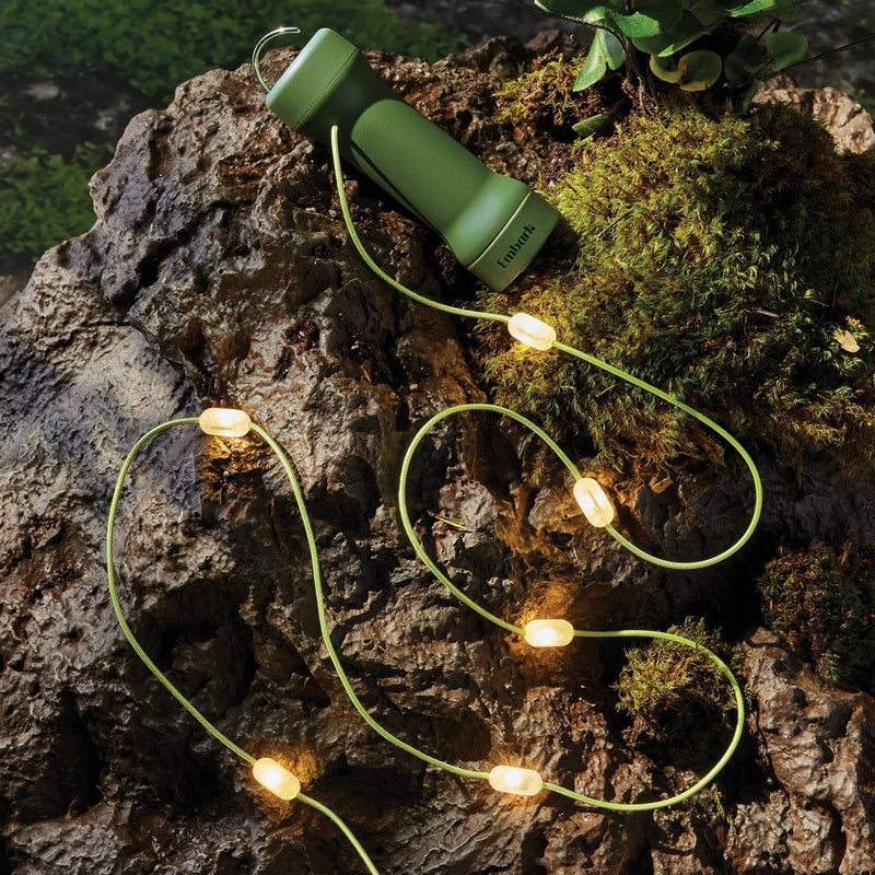 12 LED Bulb Outdoor Miniature String Lights for Tent White/Blue - Embark?