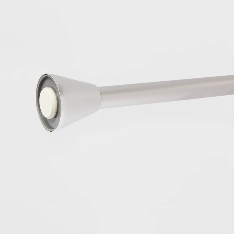 86" Tapered Finial Tension Aluminum Shower Curtain Rod - Threshold (LOCAL PICKUP ONLY)