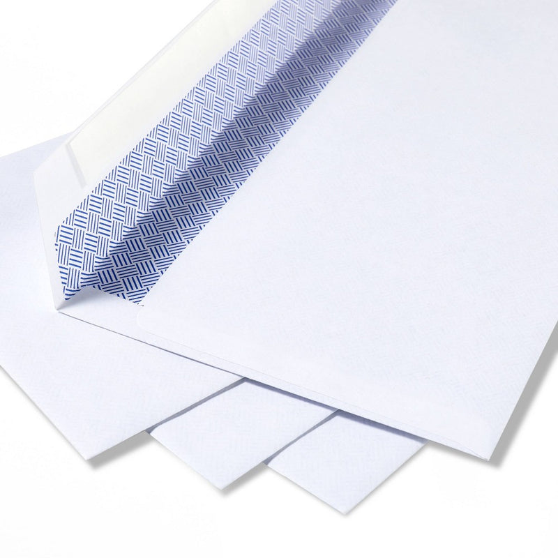 45ct 4"x9.5" Press and Seal Security Envelopes White - up & up