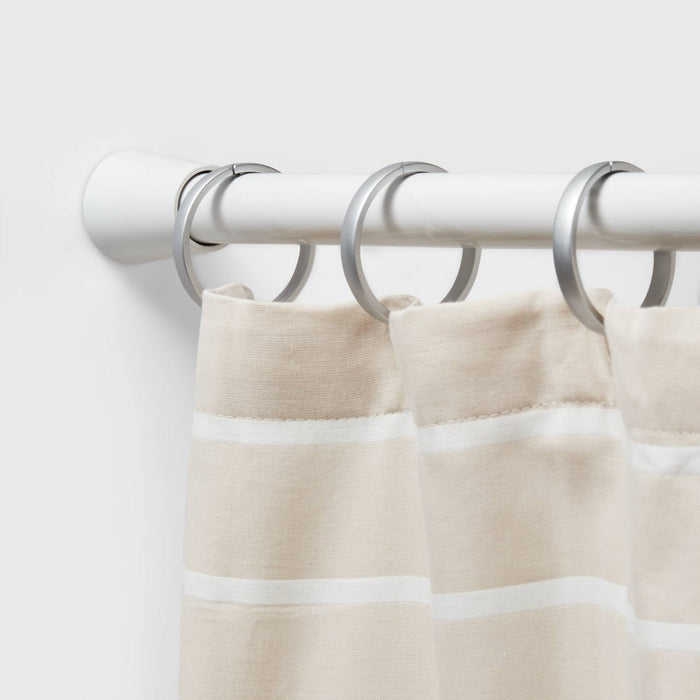 72" Rust Resistant Shower Curtain Rod White - Threshold (LOCAL PICKUP ONLY)