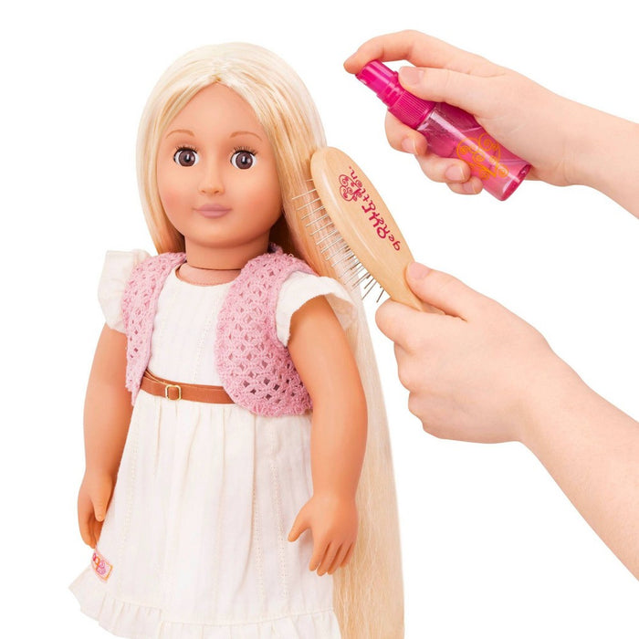 Our Generation Hairbrush & Spray Bottle Hair Care Set for 18" Dolls