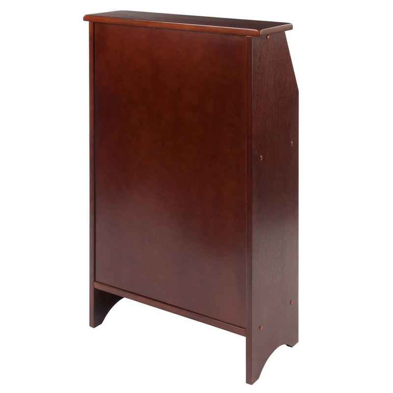 Regalia Secretary Desk Walnut - Winsome: Compact Workstation, Hutch, Storage Shelves (LOCAL PICKUP ONLY)