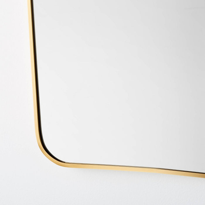 23" x 36" Metal Curved Top Mirror Gold - Threshold designed with Studio McGee (LOCAL PICKUP ONLY)