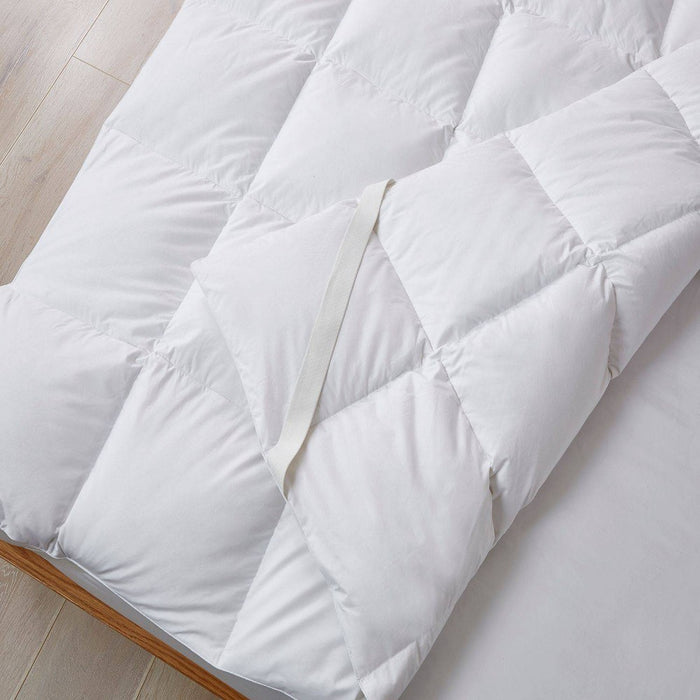 Serta King Goose Feather & Down Fiber Featherbed Mattress Topper