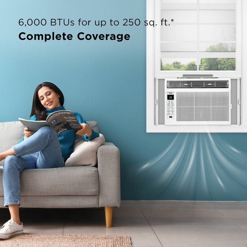 TCL 6000 BTU Window Air Conditioner Fan and Dehumidifier 250sqft Remote Control (H6W23W) (LOCAL PICKUP ONLY)
