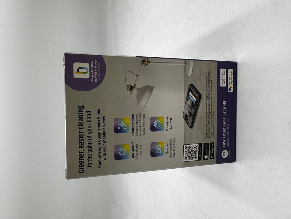 Brilli Wellness A19 60W E26 Lighting Bright Cleaning Smart LED Light Bulb