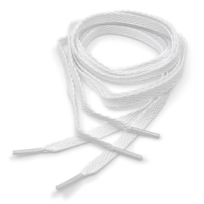 Shoe Gear Flat Shoe Laces - White 2pk 36" & 45"