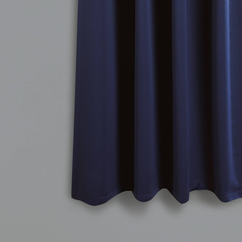 84"x52" Insulated Back Tab Blackout Window Curtain Panels Navy - Lush Decor (LOCAL PICKUP ONLY)