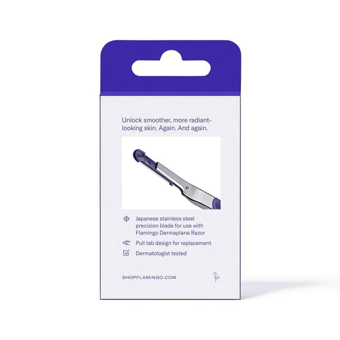 Flamingo Dermaplane Razor Refill Cartridges - Facial Razor Refills - 6ct