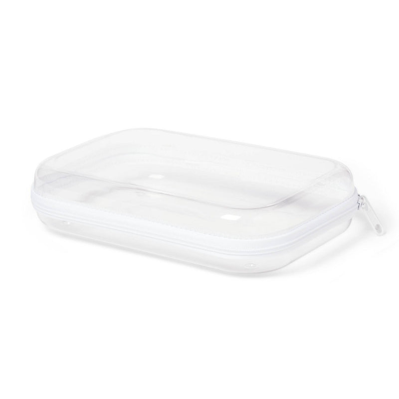 Hard Sided Zipper Pencil Case Clear - up & up
