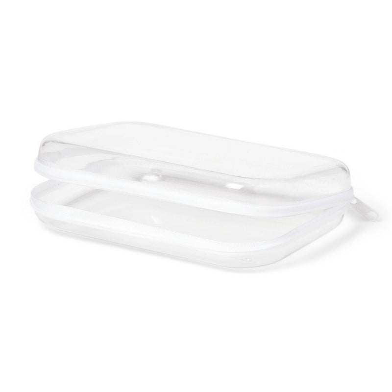 Hard Sided Zipper Pencil Case Clear - up & up
