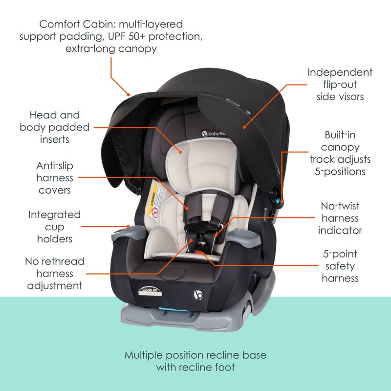 Baby Trend Cover Me 4-in-1 Convertible Car Seat - Madrid Tan (LOCAL PICKUP ONLY)