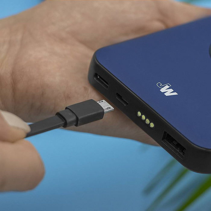 Just Wireless 6' Flat TPU Micro USB to USB-A Cable - Black