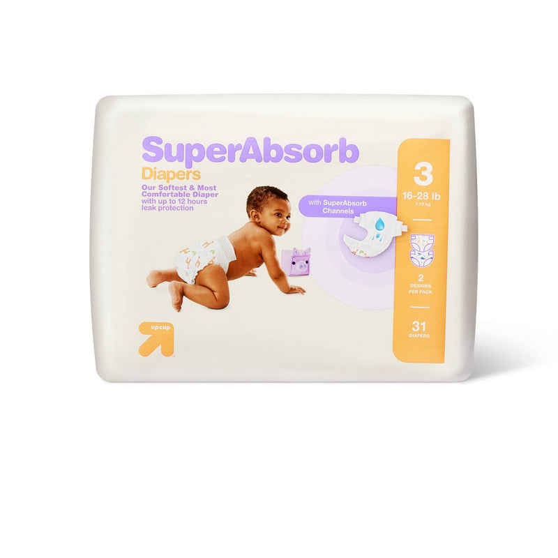 Disposable Diapers Small Pack - Size 3 - 31ct - up & up