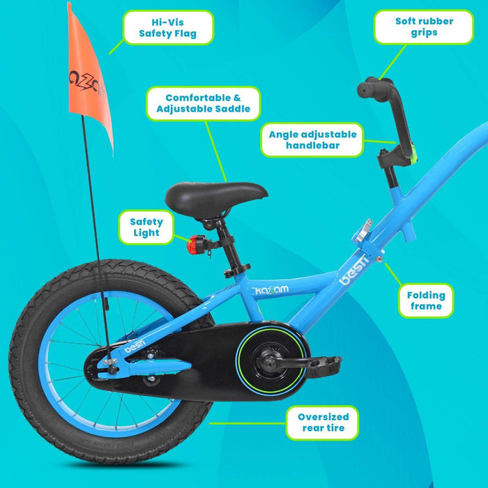 Kazam Besti Bike Link Trailer - Blue (LOCAL PICKUP ONLY)