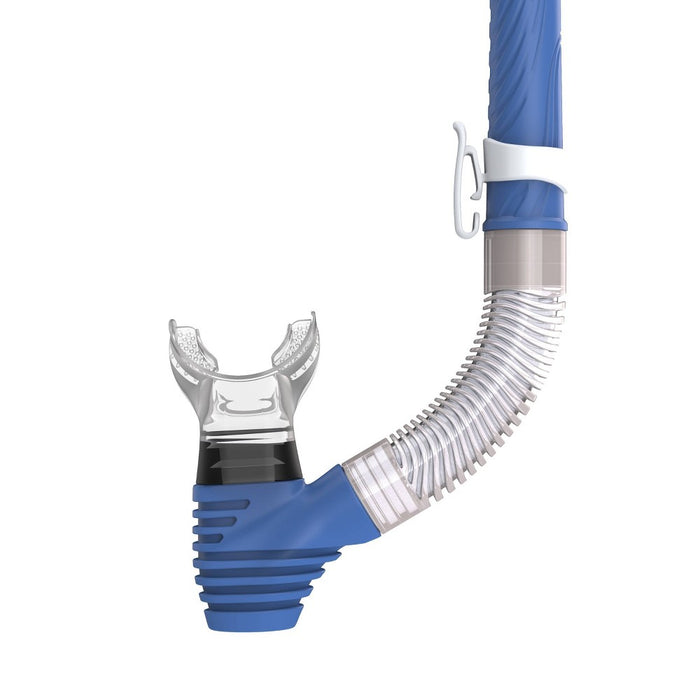 Speedo Adult Mask Snorkel and Fin Set - Blue/White L/XL