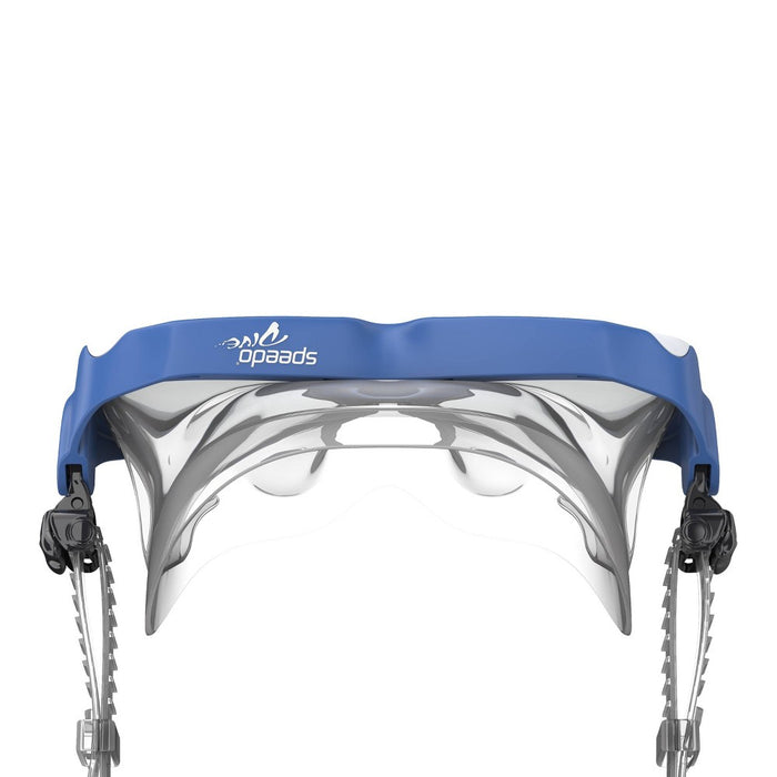 Speedo Adult Mask Snorkel and Fin Set - Blue/White L/XL