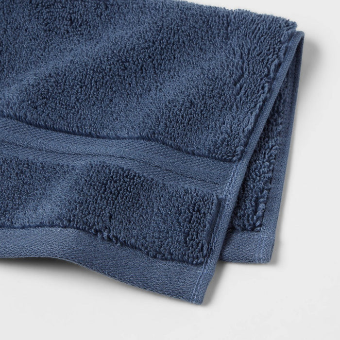 Spa Plush Washcloth Navy - Threshold
