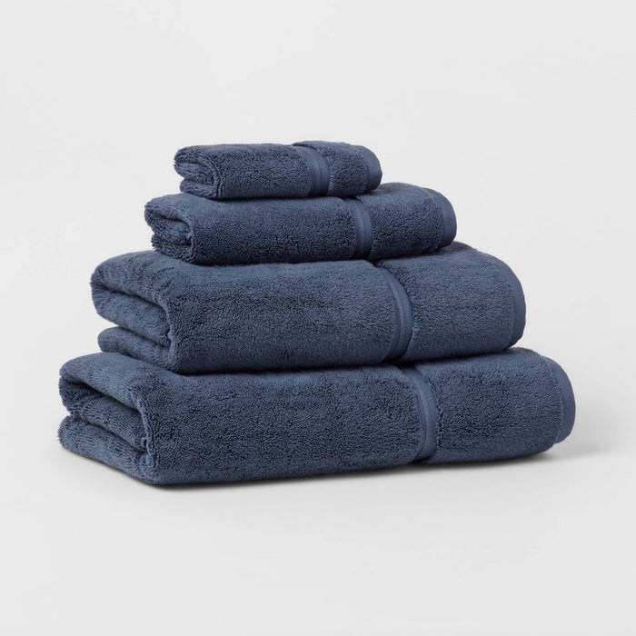 Spa Plush Washcloth Navy - Threshold