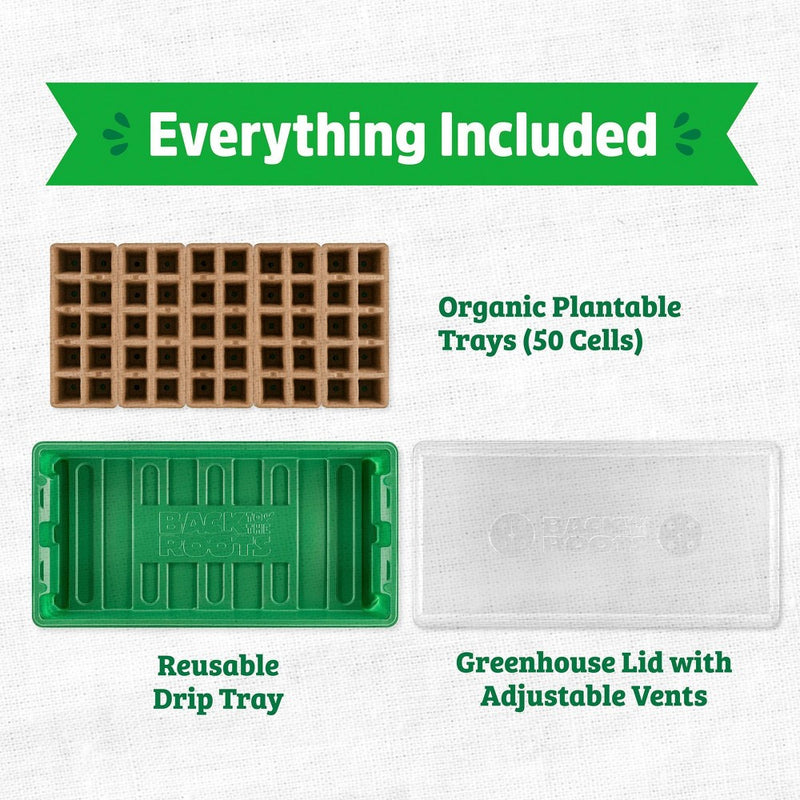 Back to the Roots 50 Cell Organic & Plantable Greenhouse Germination Kit All Purpose (LOCAL PICKUP ONLY)