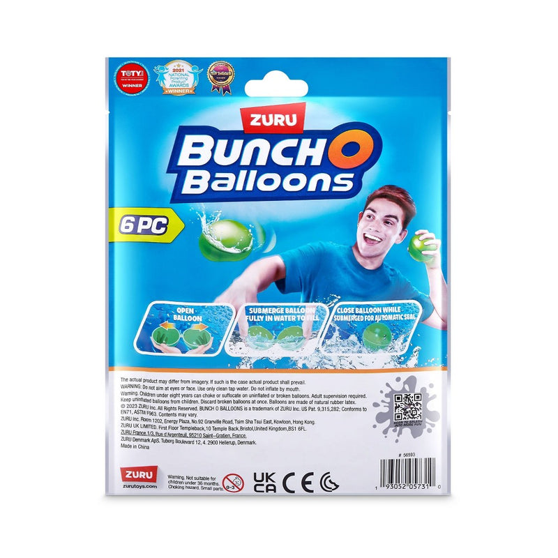 Bunch O Balloons Reusable Water Balloons - 6pk