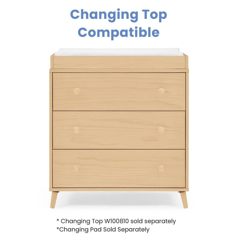 Delta Children Jordan 3 Drawer Dresser with Interlocking Drawers - Natural (LOCAL PICKUP ONLY)