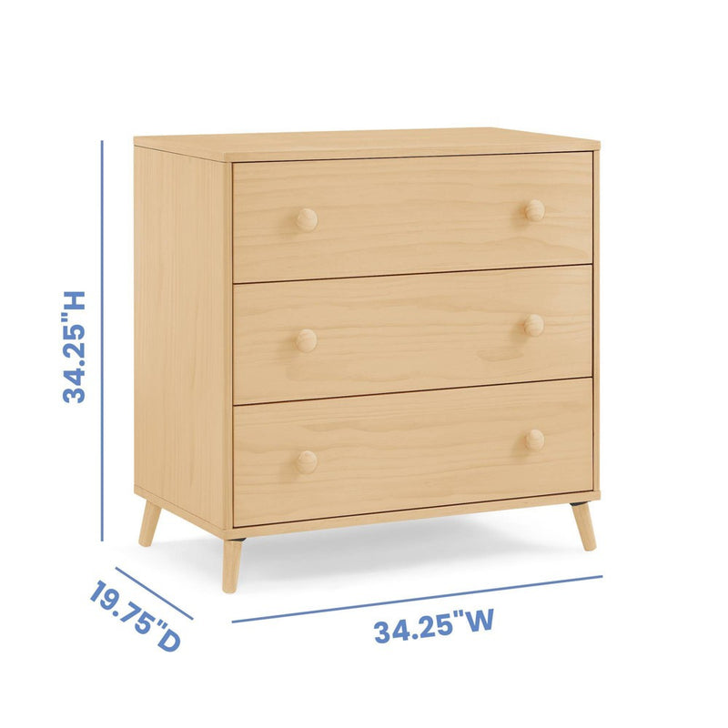 Delta Children Jordan 3 Drawer Dresser with Interlocking Drawers - Natural (LOCAL PICKUP ONLY)