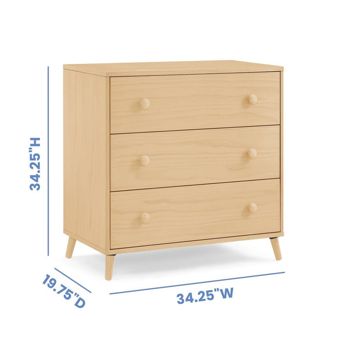Delta Children Jordan 3 Drawer Dresser with Interlocking Drawers - Natural (LOCAL PICKUP ONLY)
