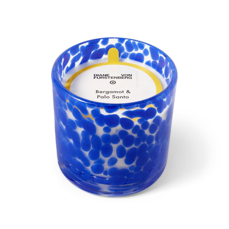 Dot Glass Blue Bergamot and Palo Santo 6oz Candle - DVF for Target