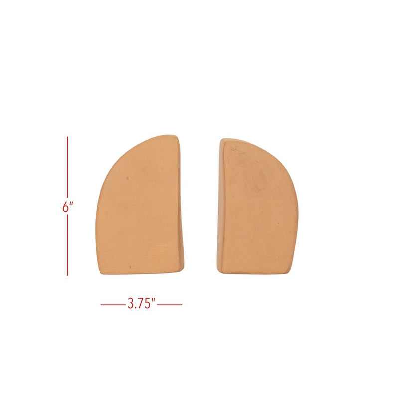 Set of 2 Bookends Terracotta by Foreside Home & Garden