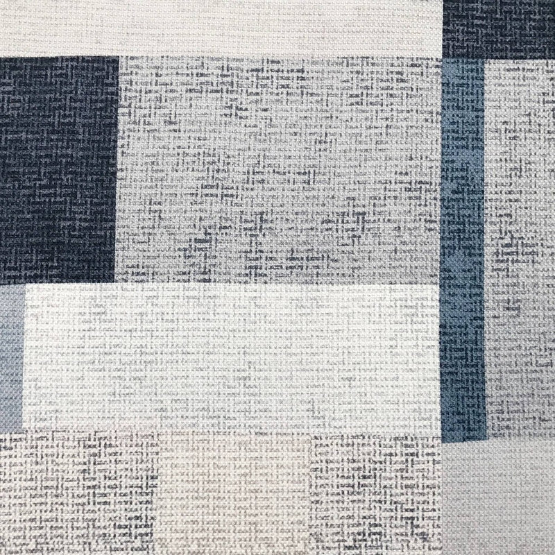 96"x40" Takumi Geometric Blocks Light Filtering Grommet Top Curtain Panel Navy - No. 918