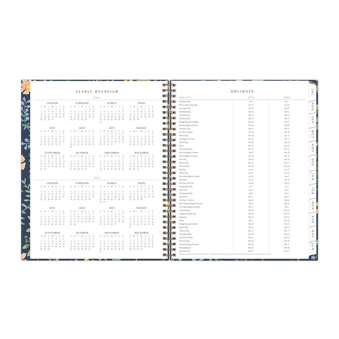 Blue Sky 2024-25 Weekly/Monthly Planner 11"x8.5" Sustainability Wirebound Nolana