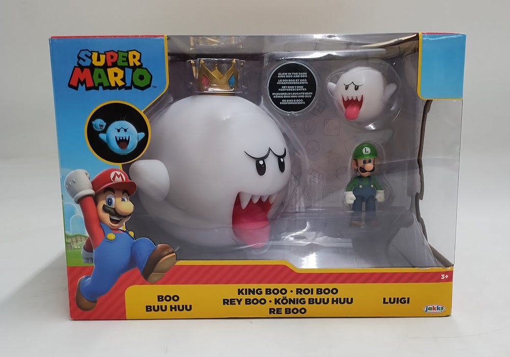 Nintendo King Boo with Luigi Action Figure Set - 3pk