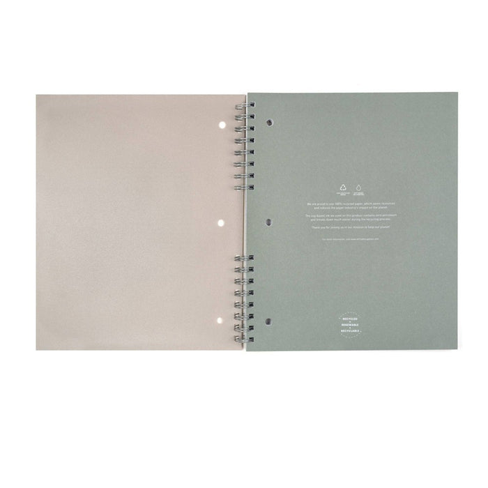 Altitude 200pg 1 Subject College Ruled Notebook 11"x9" Split Wire Warm Gray Arch