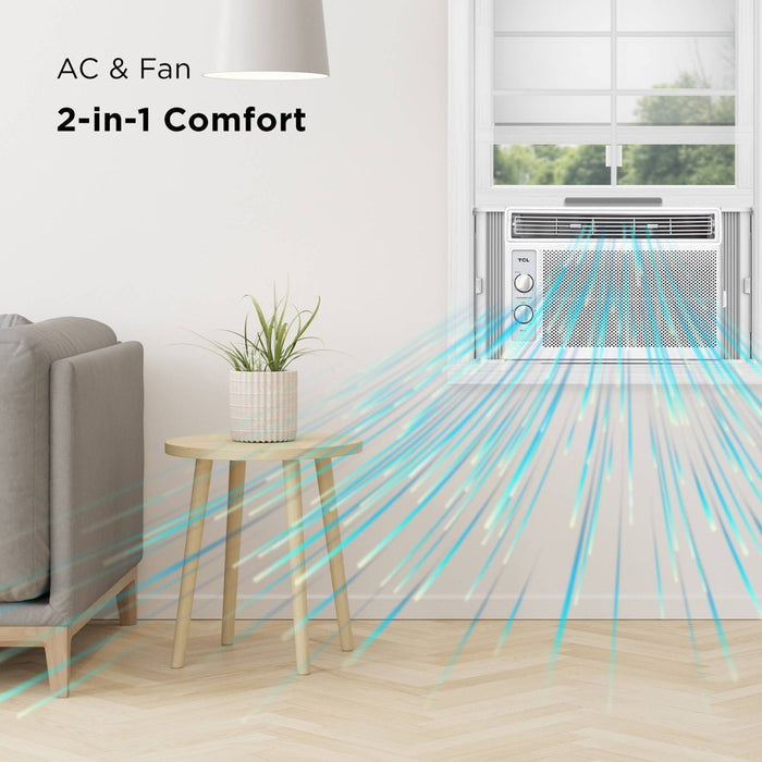 TCL 5000 BTU Window Air Conditioner 150sf.ft Reusable Filter Compact Design (H5W33M) (LOCAL PICKUP ONLY)