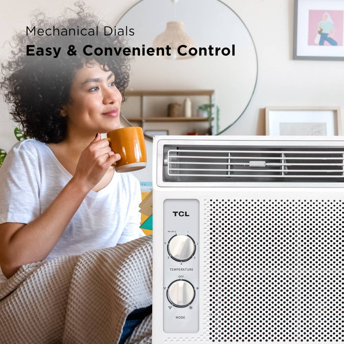 TCL 5000 BTU Window Air Conditioner 150sf.ft Reusable Filter Compact Design (H5W33M) (LOCAL PICKUP ONLY)