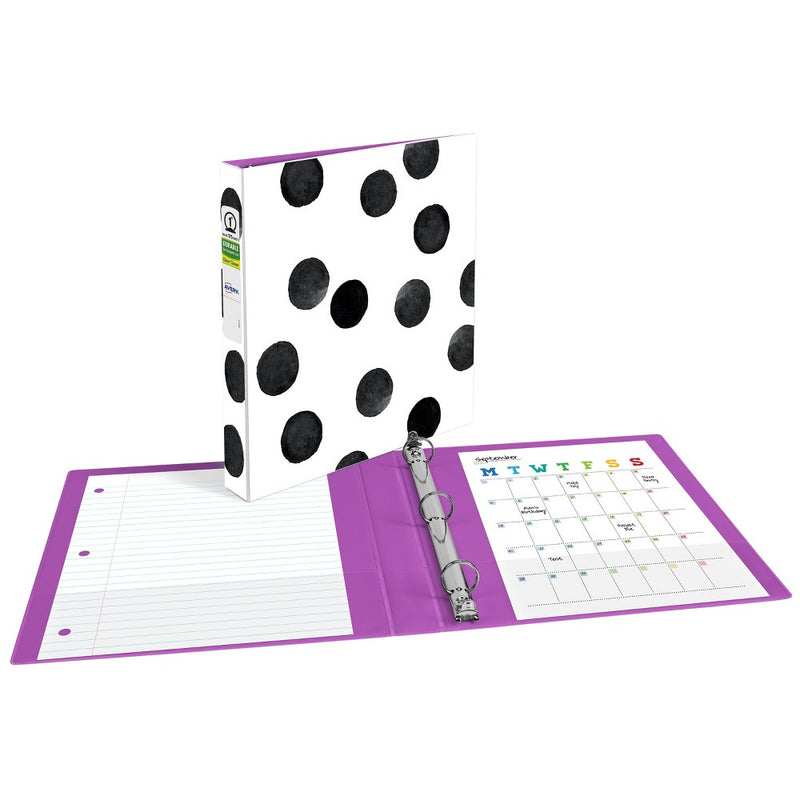 Avery 1" Round Ring Binder Fashion Dots