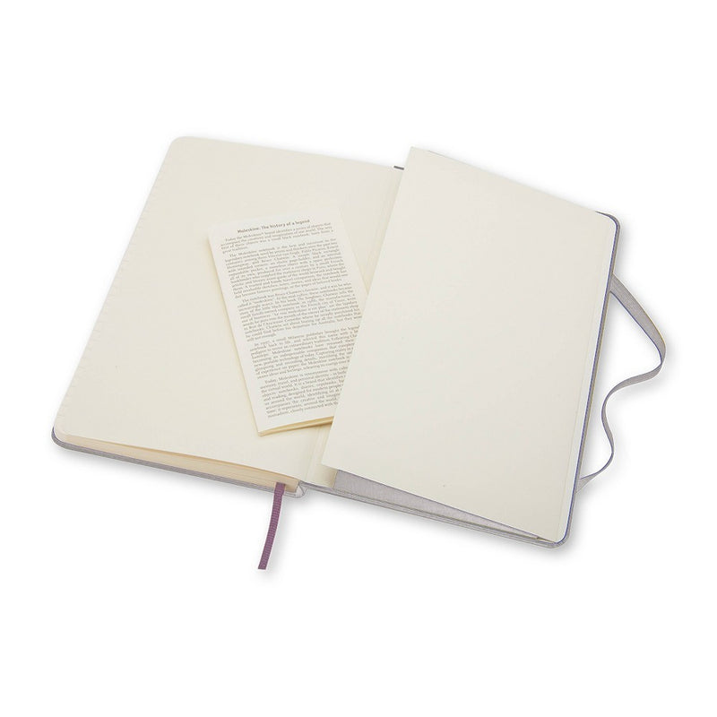 Mokeskine Ruled Classic Notebook Hard Cover Large Aster Gray