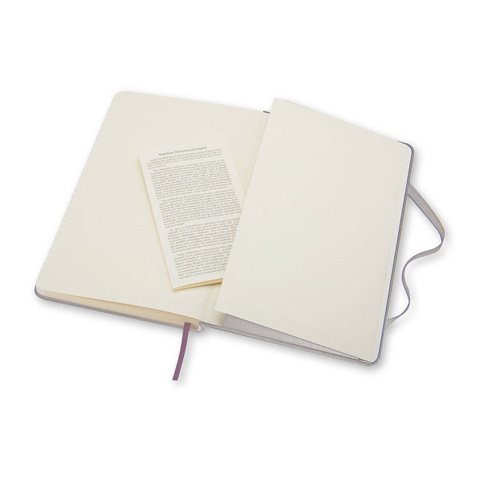 Mokeskine Ruled Classic Notebook Hard Cover Large Aster Gray