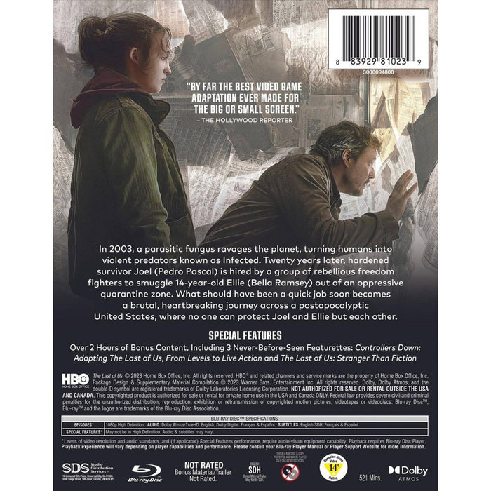 The Last of Us: The Complete First Season (Blu-ray)(2023) *ADD 3 TO YOUR CART & 1 IS FREE!*