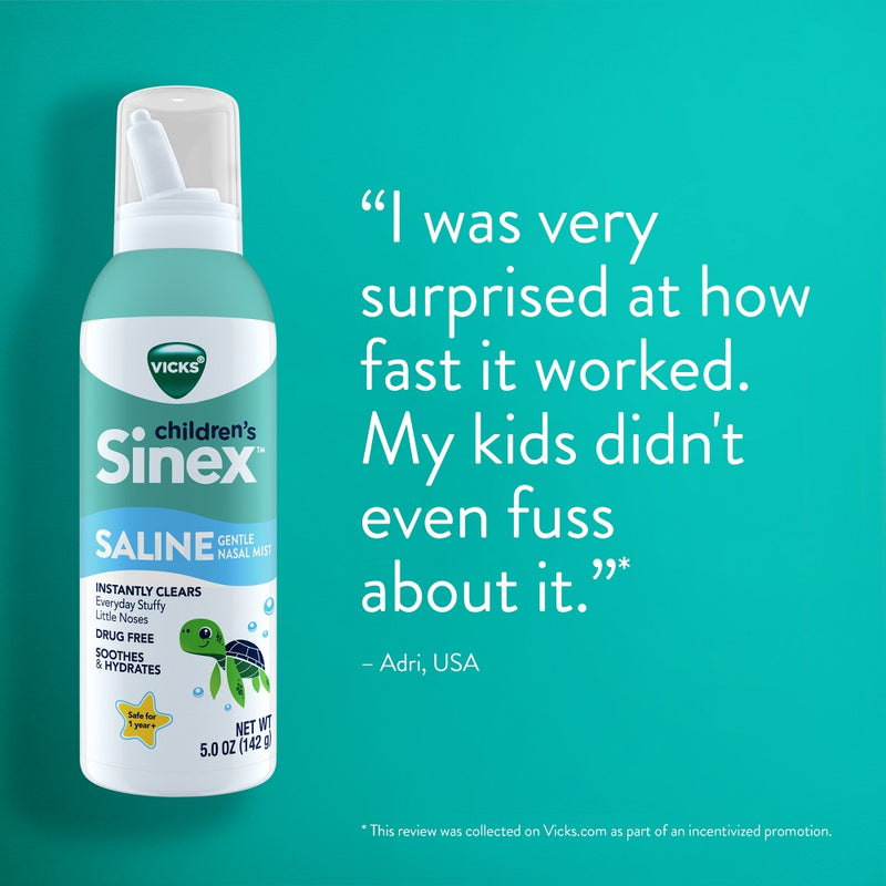 Vicks Sinex Children's Saline Nasal Spray Ultra Fine Mist - 5oz