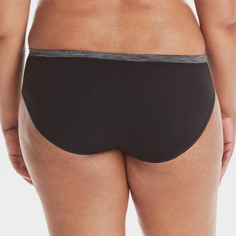 Hanes Women's 6pk Comfort Flex Fit Seamless Bikini Underwear - Colors May Vary M
