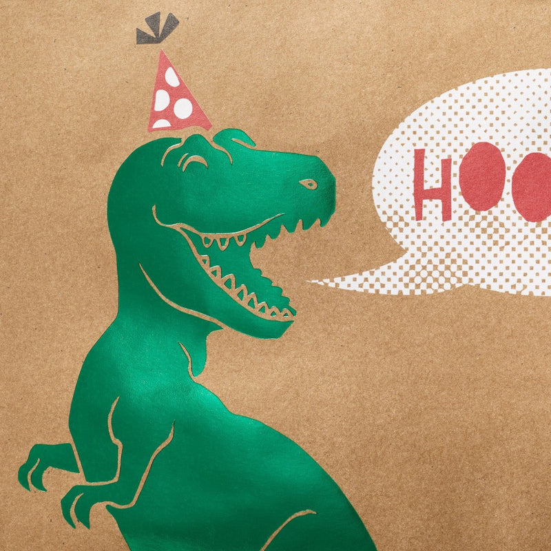 Medium Gift Bag Birthday T-Rex Hooray - Spritz