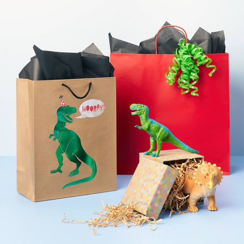 Medium Gift Bag Birthday T-Rex Hooray - Spritz