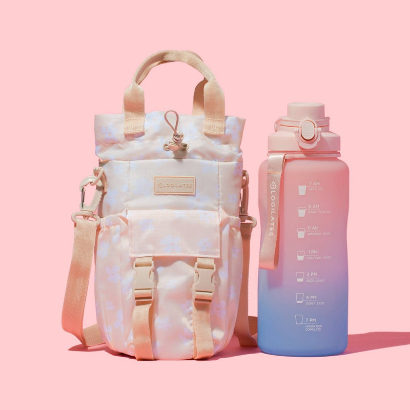 Blogilates Water Bottle Sling - Peach